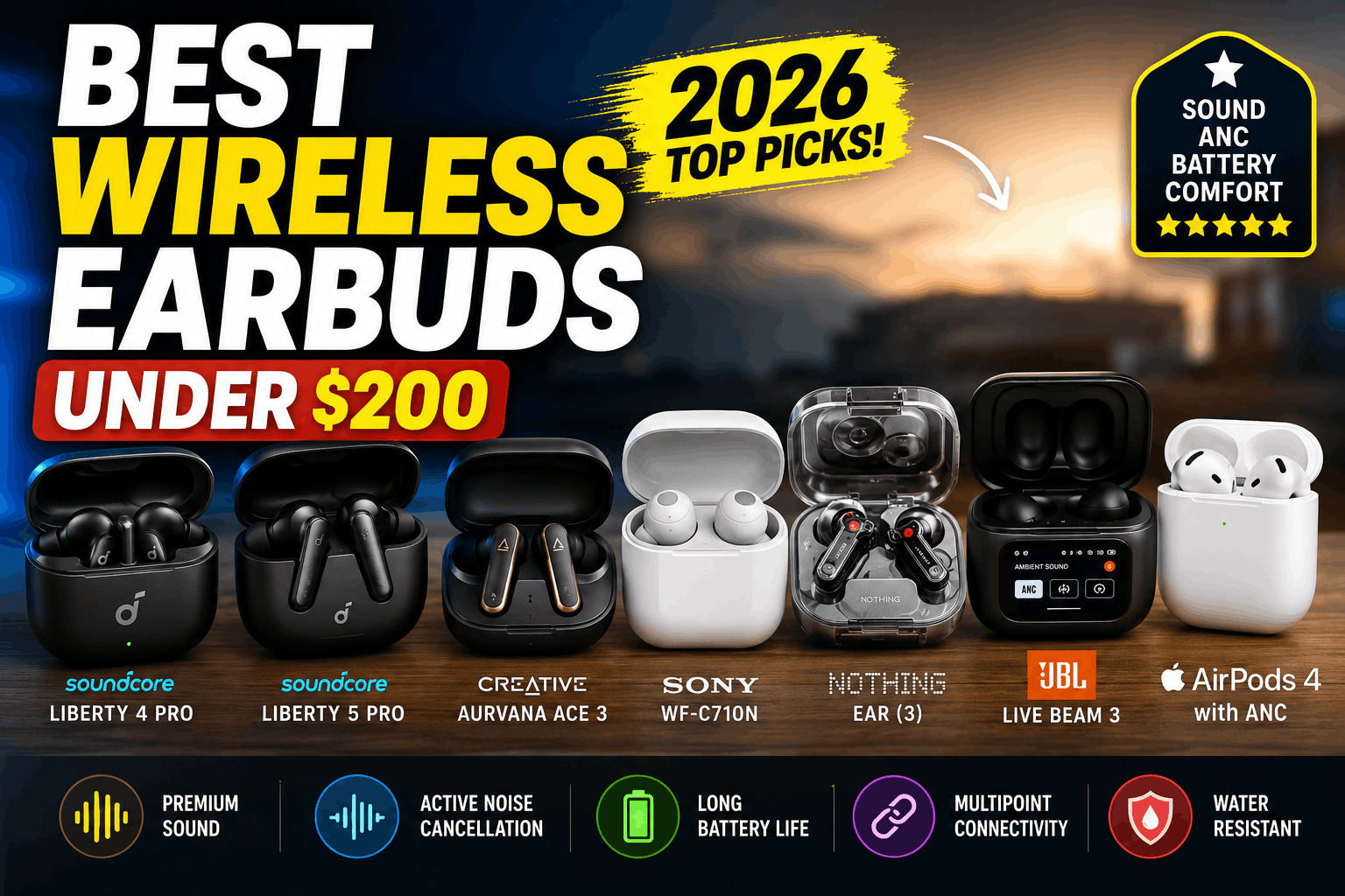 Best Wireless Earbuds Under 200 Dollar 2024: Top Picks for Sound, Comfort, and Value