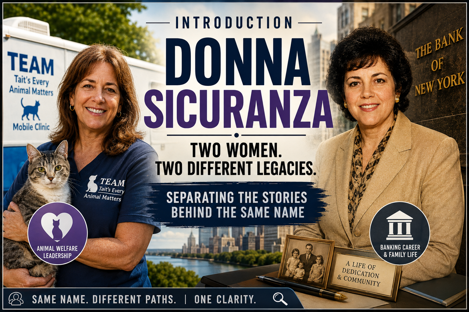 Who Is Donna Sicuranza? Untangling Two Different Women, One Shared Name