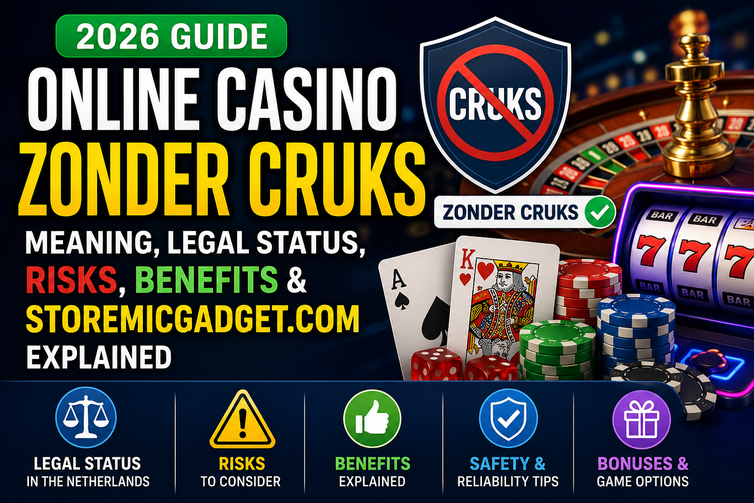Online Casino Zonder CRUKS (2026 Guide): Meaning, Legal Status, Risks, Benefits & StoreMicGadget.com Explained