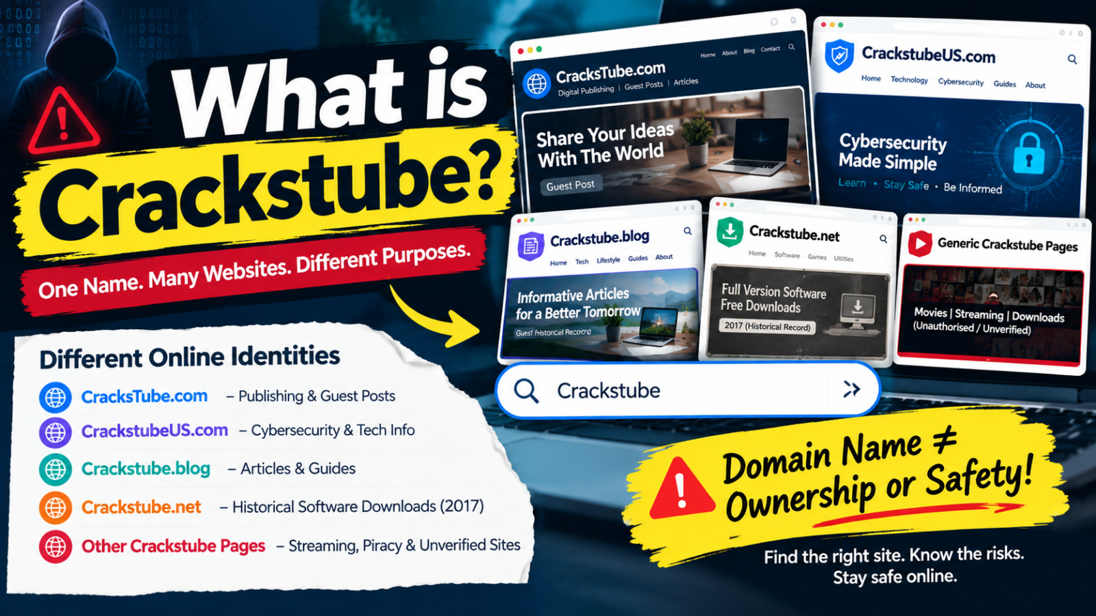 Crackstube Isn’t One Site. It’s at Least Five Different Web Identities 2026