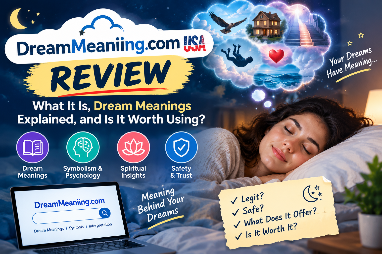 DreamMeaniing.com USA Review: Dream Meanings, Safety & Facts 2026