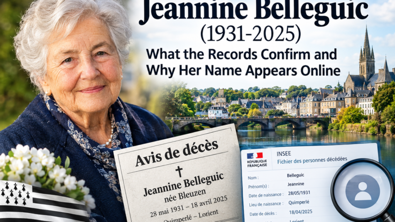 Jeannine Belleguic (1931-2025): Verified Facts and Name Mix-Ups