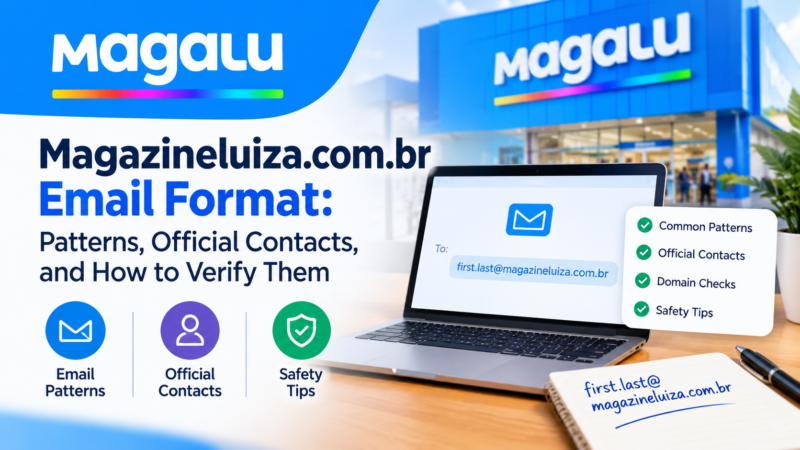 Magazineluiza.com.br Email Format: Patterns and Official Contacts