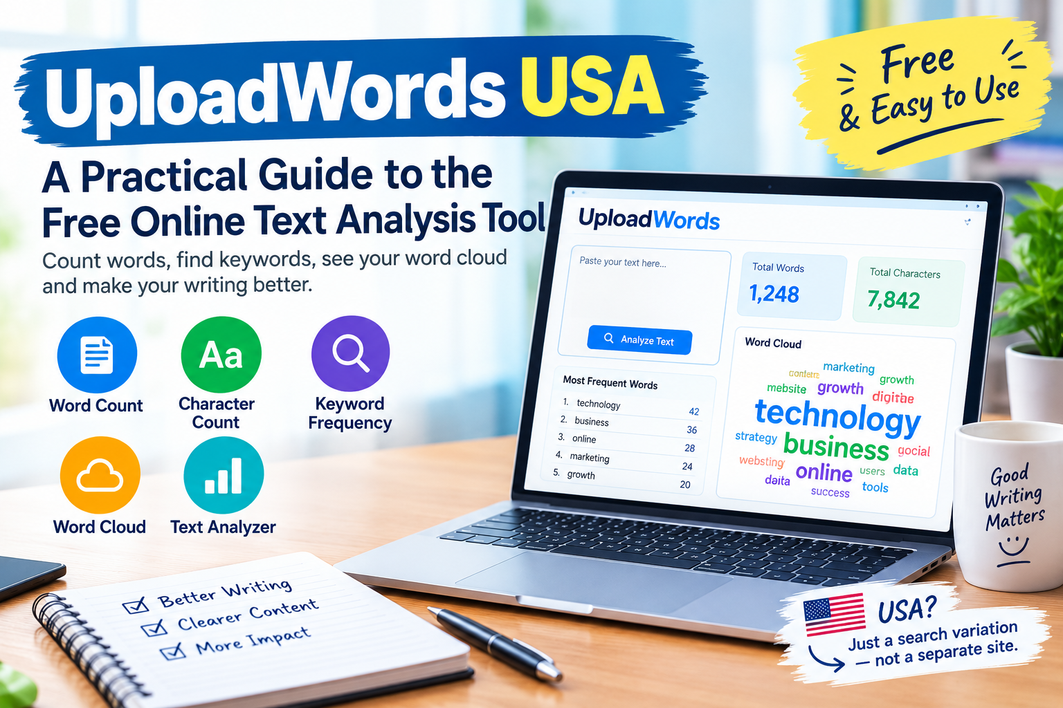 UploadWords USA: A Practical Guide to the Free Online Text Analysis Tool